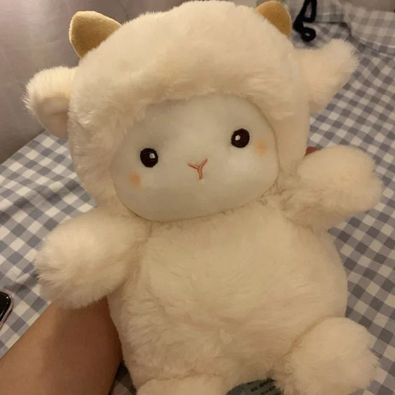 25CM Super Cute Sheep Plush Doll | Kawaii Rabbit & Alpaca Stuffed Animals | Soft Plush Toys & Pillows for Birthday/Wedding Party Decor & Throws