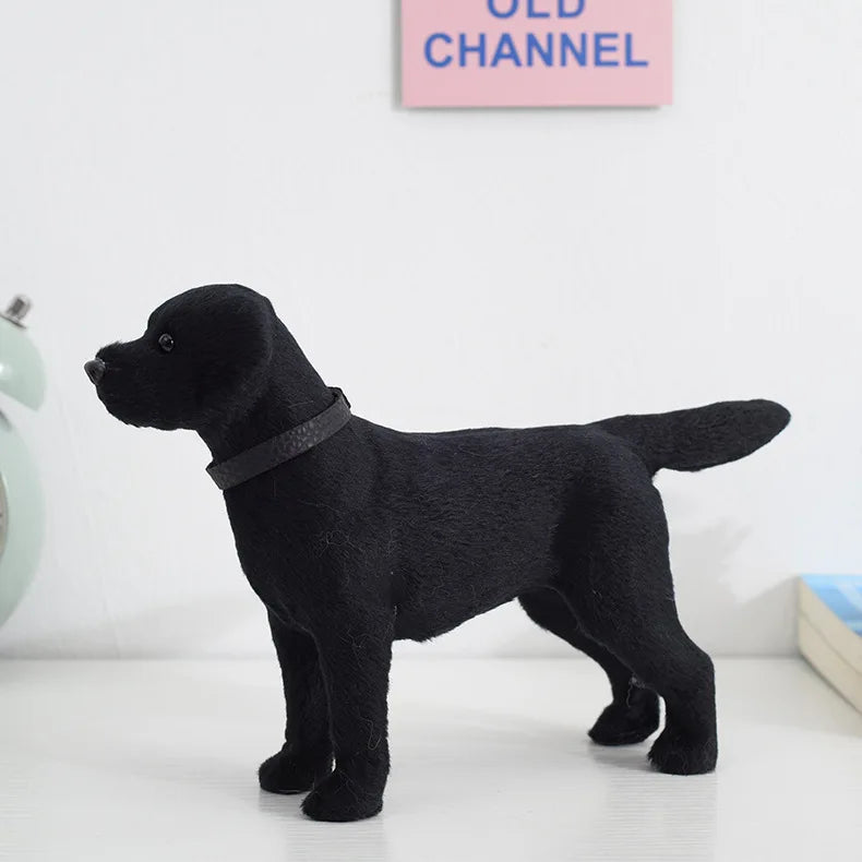 Mini Labrador Simulation Dog Model Toy Puppy Doll Figure Home Decoration Coffee Table Indoor Floor Animal