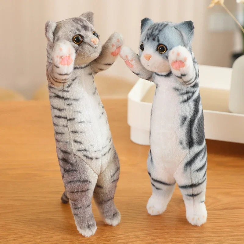 25/40/58cm Funny Joy Cute Soft Standing Pose Cat Plush Toys Pause Pillow  Home Decor Doll for Kids Girl Gift