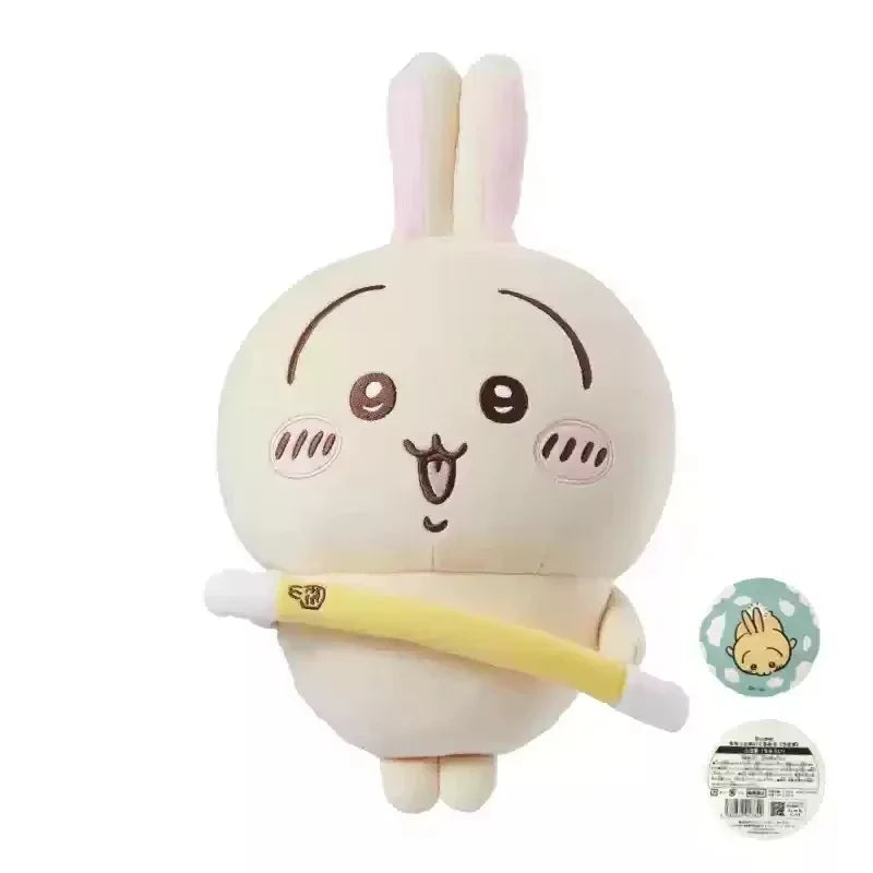 Chiikawa Series Usagi Plush Doll - 25cm/30cm/35cm/45cm Soft Cuddly Stuffed Rabbit Toy, Healing Companion with Whimsical Charm for Kids & Fans”