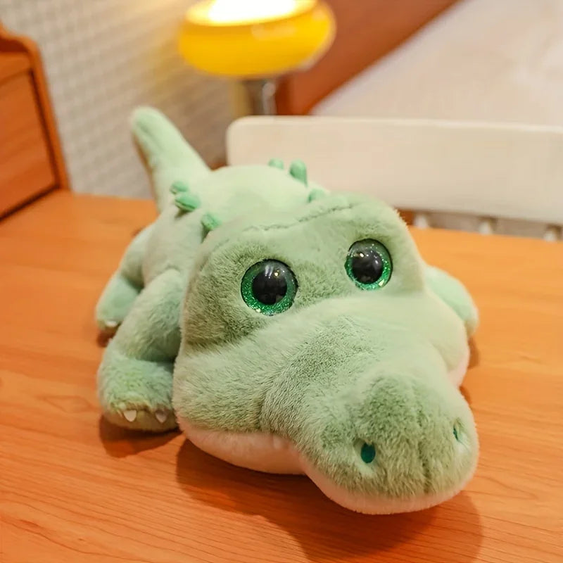 35cm Cute crocodile plush toy, cute plush with big eyes, Kawaii, the most suitable plush toy for bedroom and living room