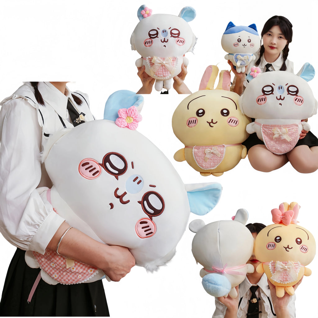 Cartoon Usachi Chiikawa Wear Clothes Plush Toy Jiikawa Hachi Self-deprecating Bear Stuffed Doll Home Decor Pillow Kids Gifts