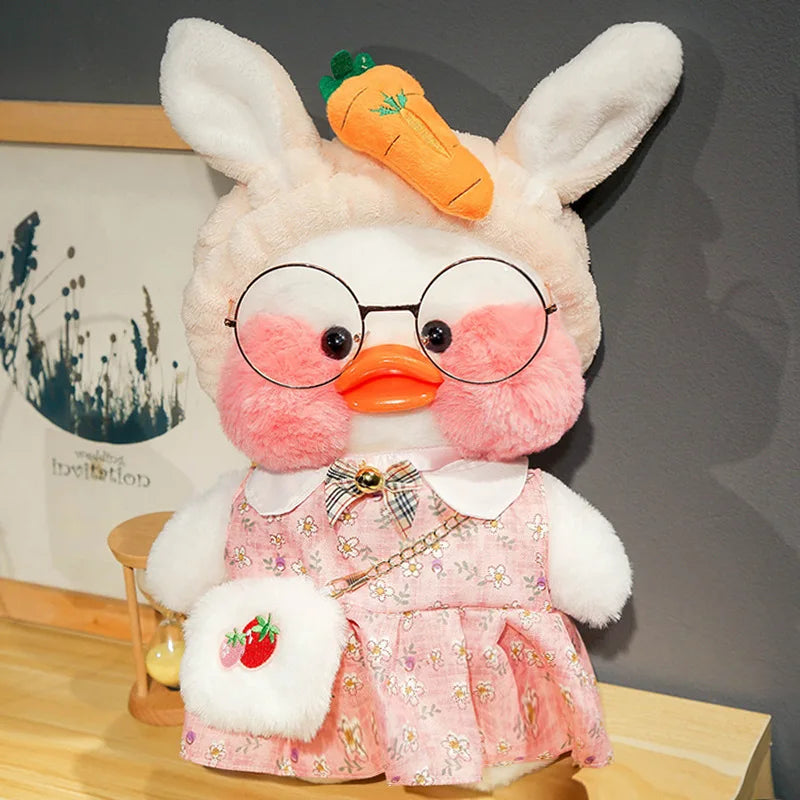 New plush Cute Lafan Duckes Cafe Duckes 30cm Doll Plush Toy Stuffed Soft Doll Kawaii Animal Pillow Birthday Gift for Kids