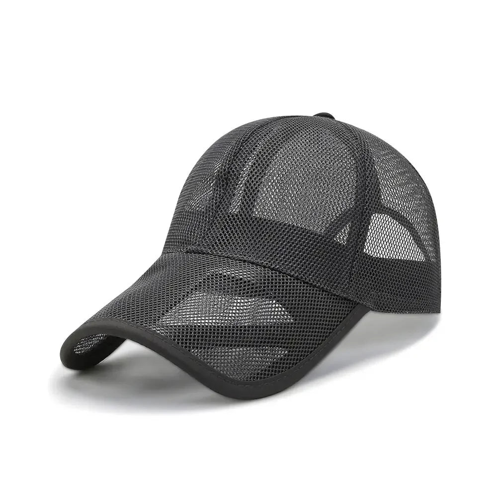 Ultra-Breathable Full Mesh Sun Protection Baseball Cap for Men and Women