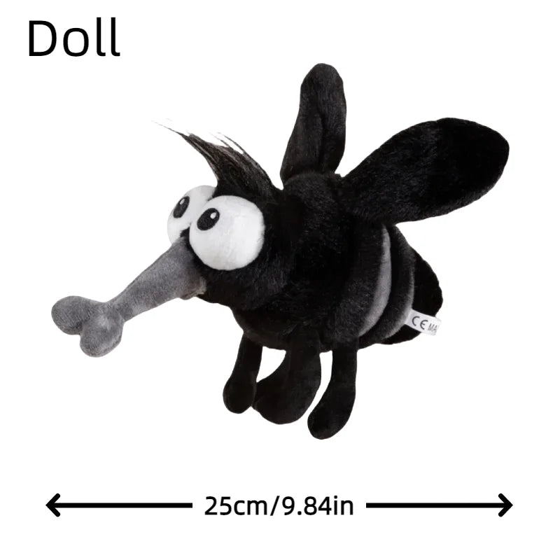 25cm Summer Fun Creative Mosquito Plush Toy 13cm Prank Mosquito Pendant Keychain Party Decor Room Decor Kid Birthday Gift