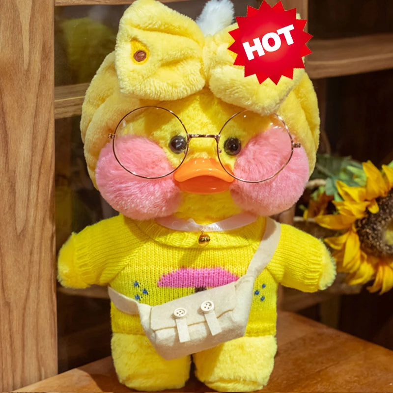 New plush Cute Lafan Duckes Cafe Duckes 30cm Doll Plush Toy Stuffed Soft Doll Kawaii Animal Pillow Birthday Gift for Kids