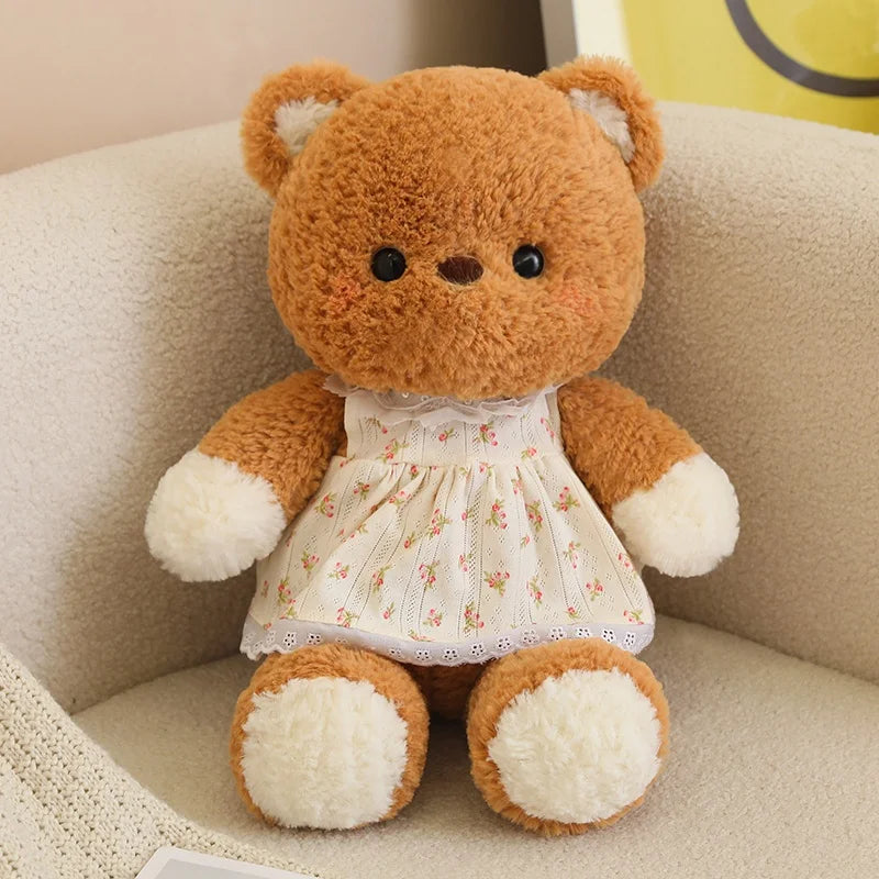 50cm Cute Doll with Clothes That Can Be Removed Rabbit Bear, Elephant, Plush Toy Pillow Doll for Boy and Girl Baby Comfort Doll
