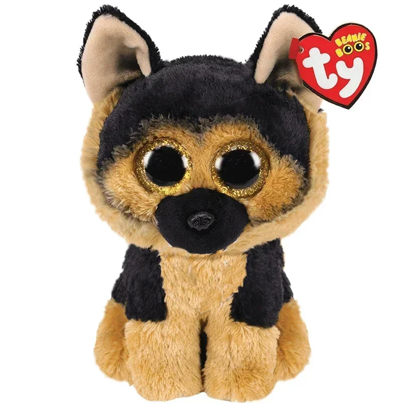 15cm Ty Big Eye Beanie Animals Plush Slick Fox Ferdinand Locky Axolotl  Dexter Icy Seal Heather Cat Children Toy Holiday Gift