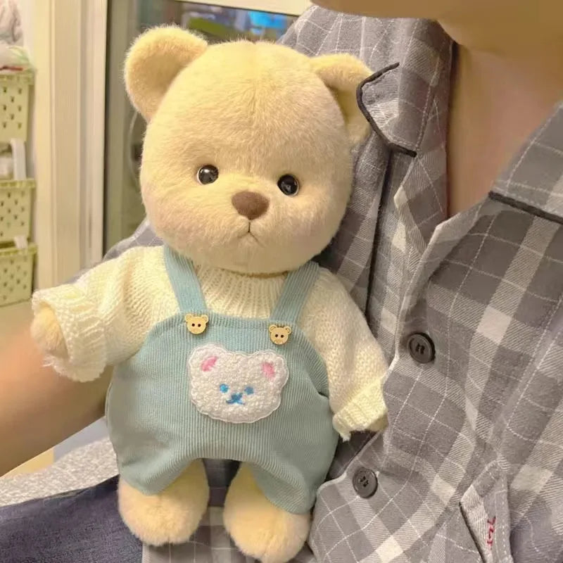 30cm High Quality Handmade Bear Plush Toy Cosplay Change Dress Cloth Girl Hug Cuddly Plushie Doll for Girlfriend Christmas Gift