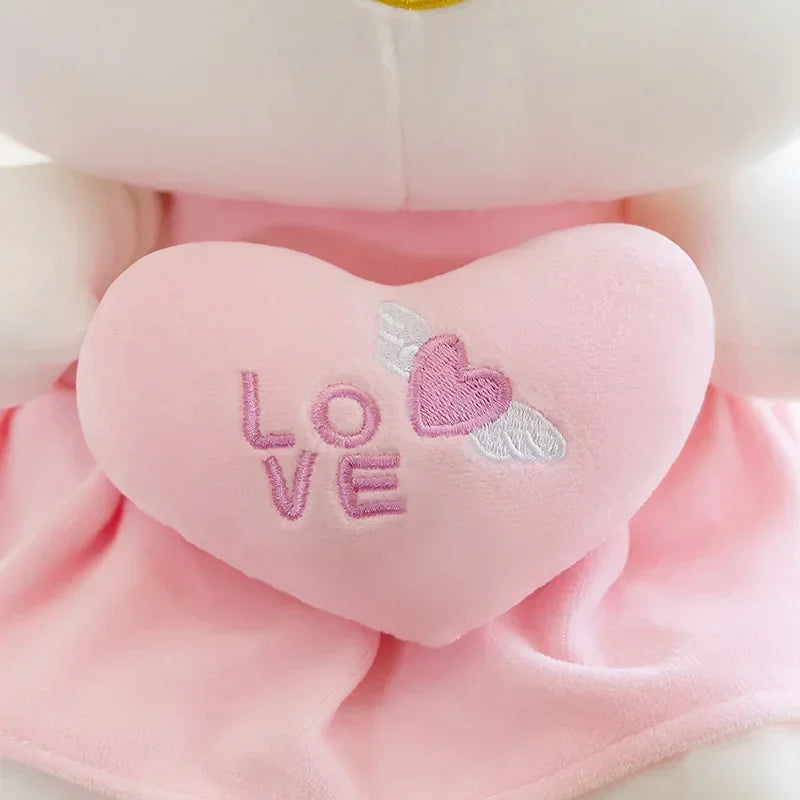 Sanrio Kitty Plush Toys Pillow 25cm Kawaii Anime KT Cat Plush Doll Soft Stuffed Cartoon Cute Pink Doll Birthday Gift For Girls