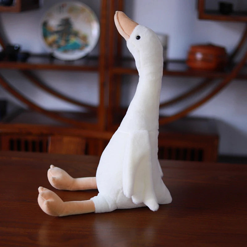 Cute Long Neck Goose Stuffed Plush Doll Soft Plushie Animal Toy for Kids Baby Children Birthday Gifts