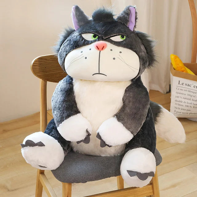 “Grouchy Face Cat Plush Doll - 15cm/25cm/35cm/45cm/65cm Soft Stuffed Animal Toy, Cute Grumpy Cat Companion with Healing Charm for Kids & Adults”