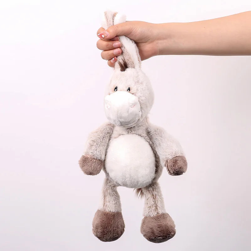Little Donkey Doll Plush Toy Long-eared Stilted Donkey Stuffed Toy Kawaii Plushie Doll Lovely Creative Birthday Gift Bed Decro