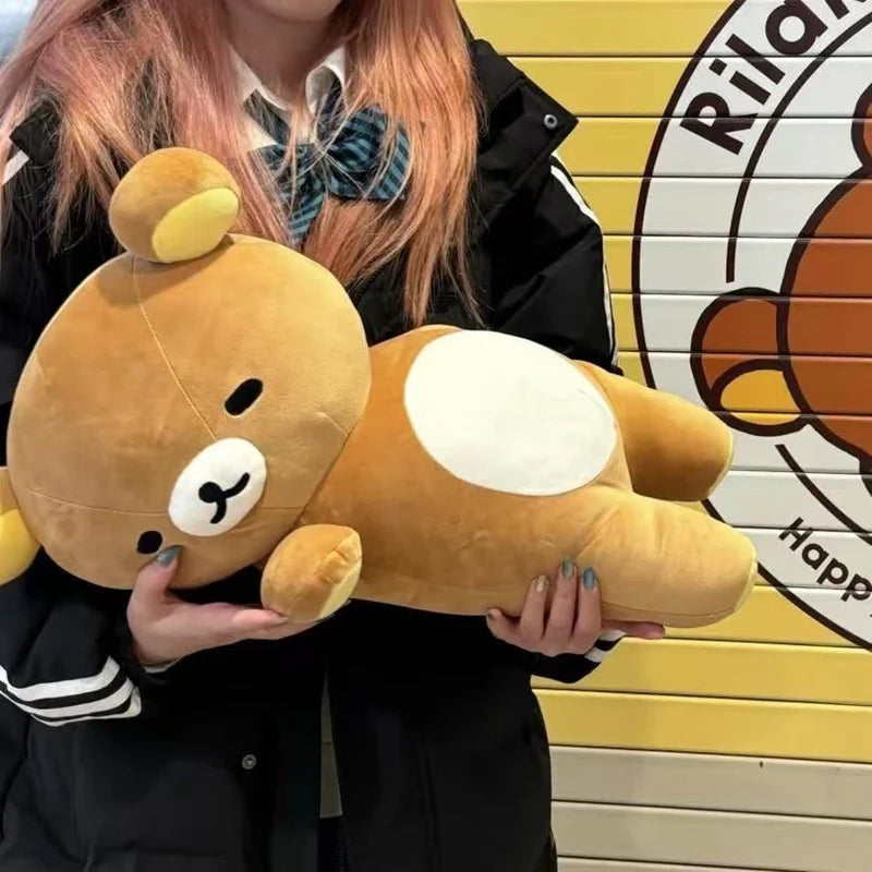 Rilakkuma Plush Pillow Cute Animal Bear Stuffed Doll Kuma Plushies Cushion Kawaii Room Deocr Toys Car Backrest Gift for Kids