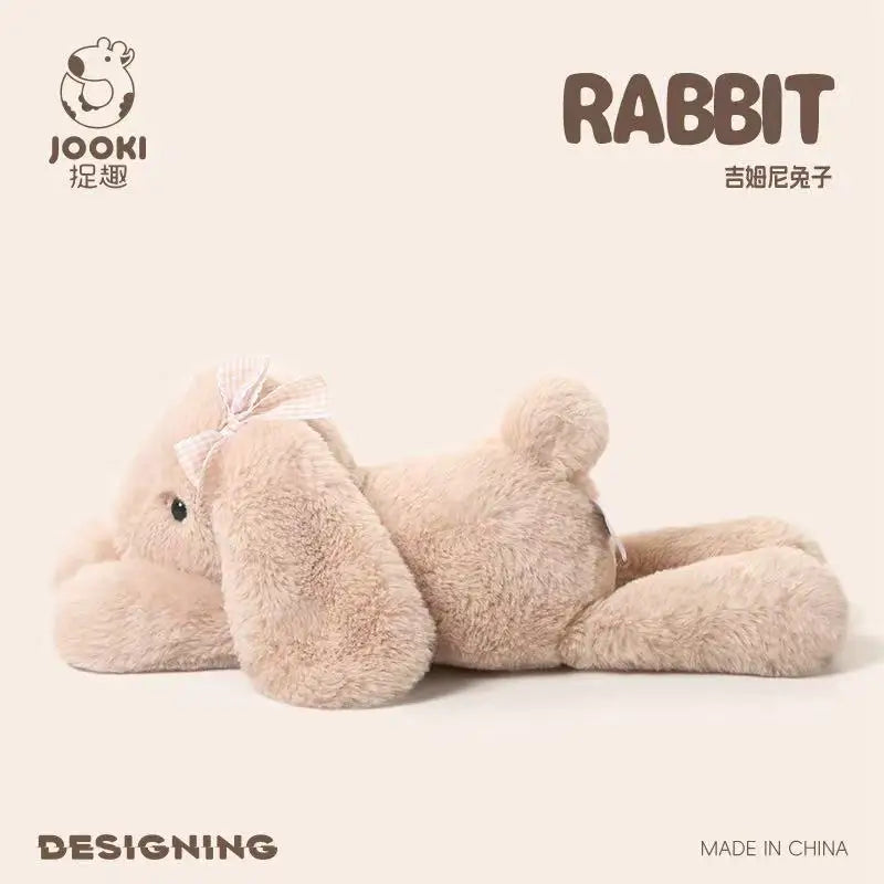 35cm New Simulated Shy Rabbit Doll Stuffed Plush Toy Cartoon Anime Cute Pillow Pillow Pillow Children's Birthday Gift Fun Doll