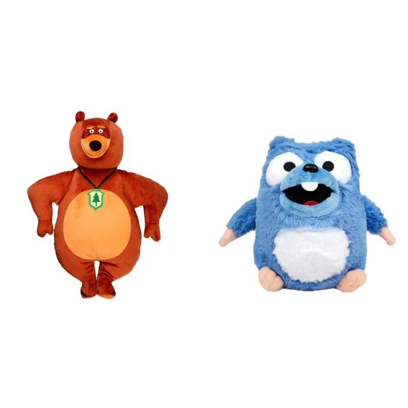 Anime Grizzy & The Lemmings Plush Kawaii Cartoon Grizzly And Lemmings Anime Peripheral Stuffed Doll For Kid Birthday Cute Gifts