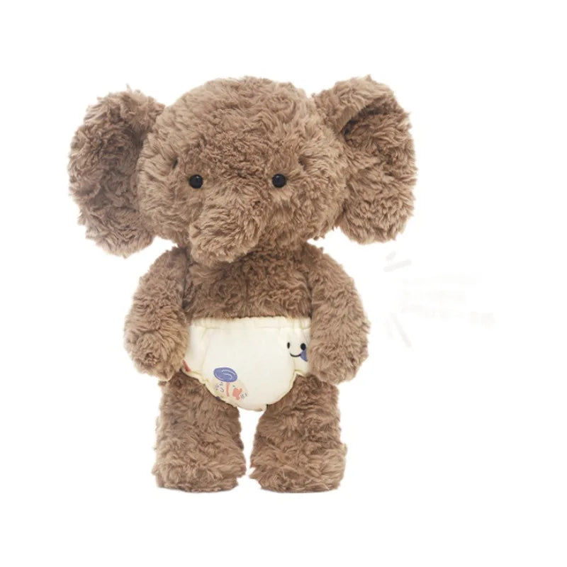 Shy elephant plush toy, cute elephant doll, doll sleeping pillow, doll boy and girl birthday gift