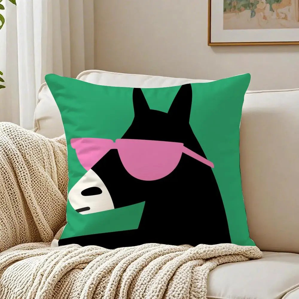 Cartoon Animals Cushion Cover Pillowcase Anti-dustmite living Room Sofa Decor Cushion Room