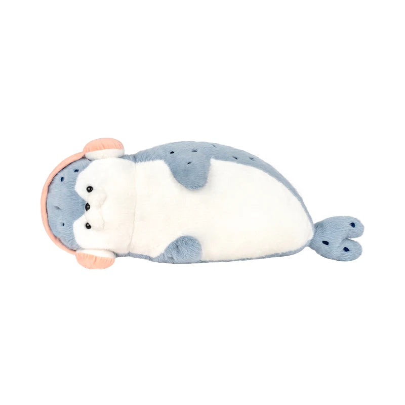 Dropship Cute Sushi Seal Plush Toy Lifelike Stuffed Marine Sea Otter Japanese Fried Shrimp Soft Doll Pillow Cushion For Kids