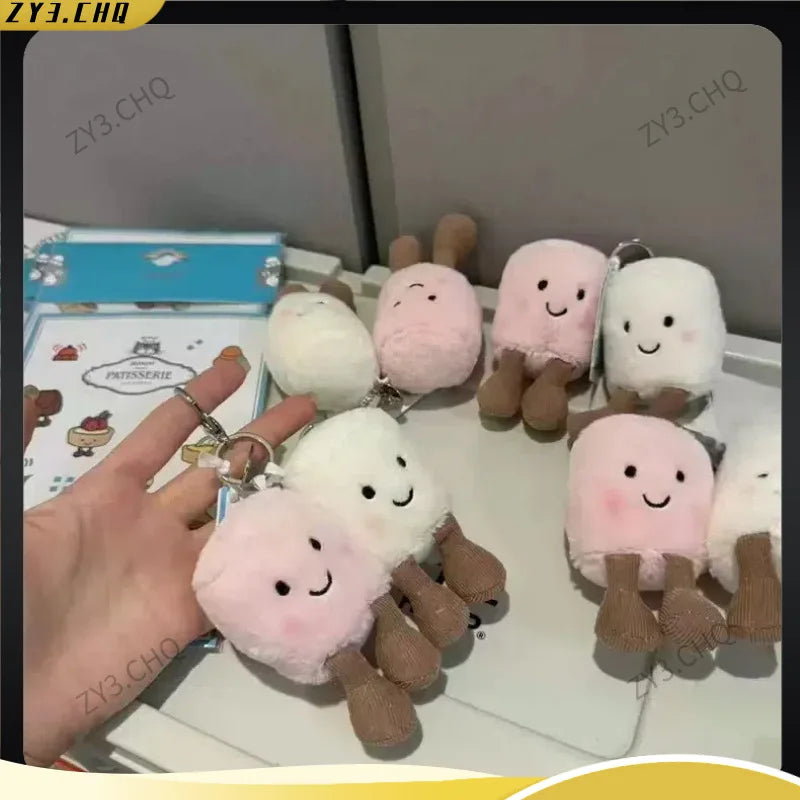 Hot Selling Spot Fun Jelly Cat Pair Cotton Candy Bag Pendant Plush Toy Pendant Keychain Soothing Mother And Baby Toy Doll Gift