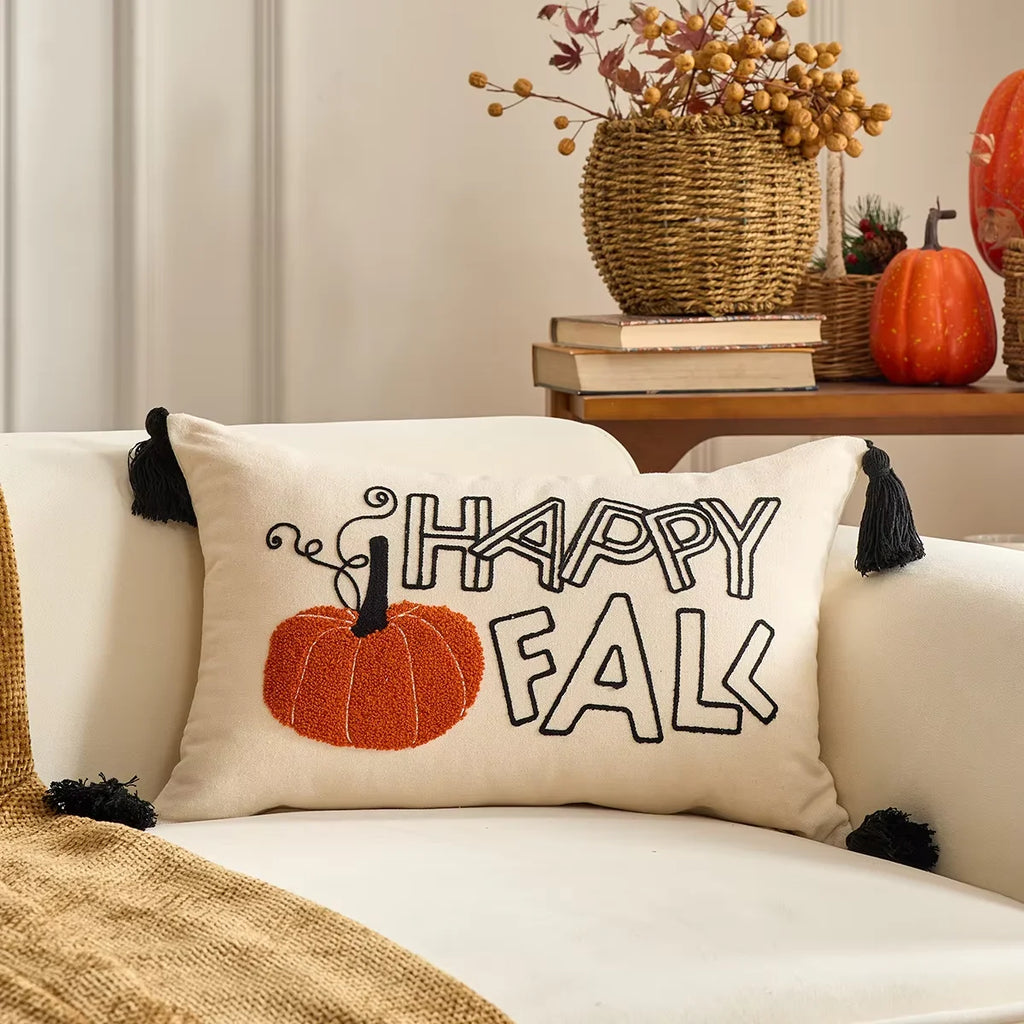 Autumn Harvest Lumbar Pillow Cover – 30 × 50 cm