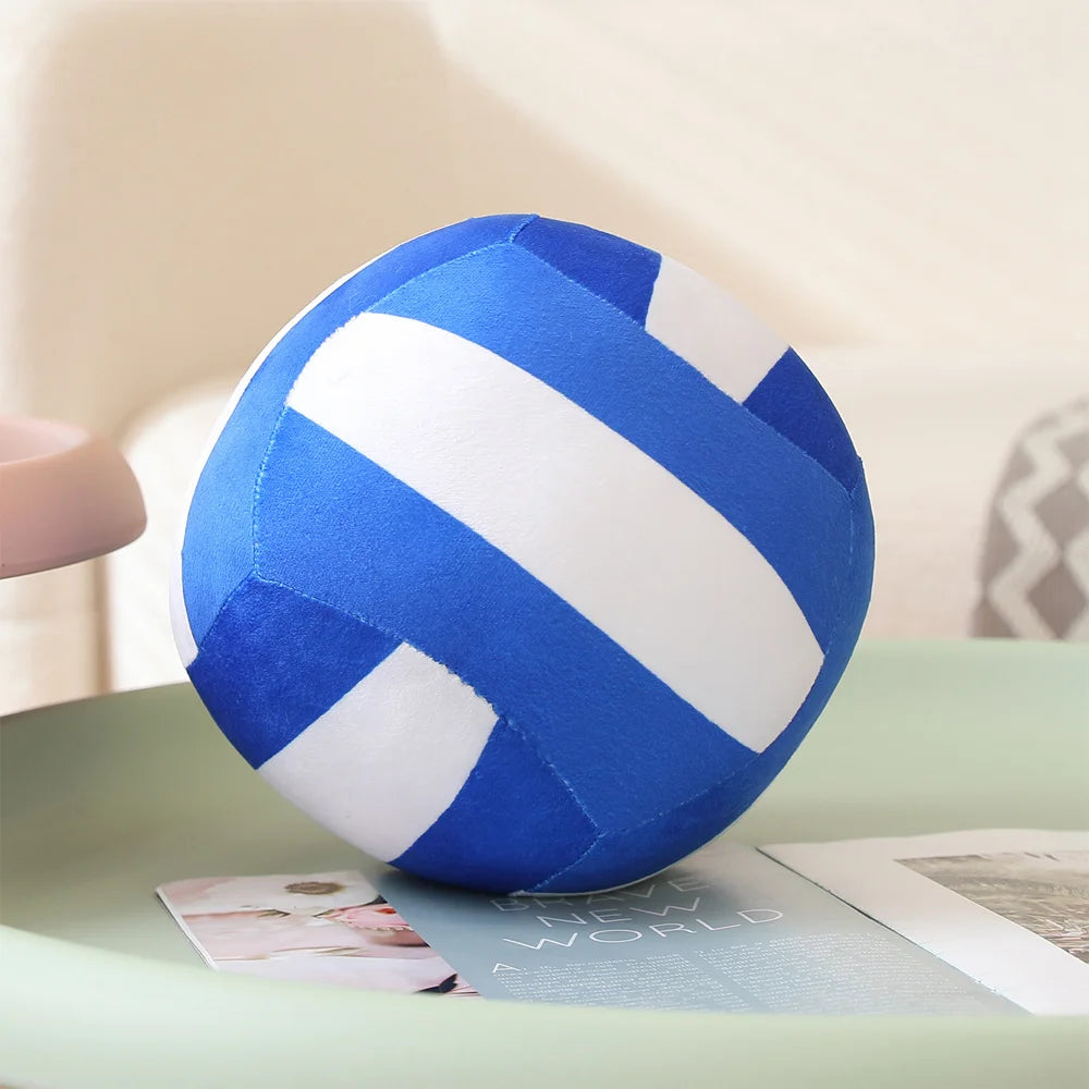 Hot Sale Kawaii Simulation Volleyball Plush Toy Cute Volleyball Props Pillow Accompany Kids Soft Gifts for Girls Boys Room Decor