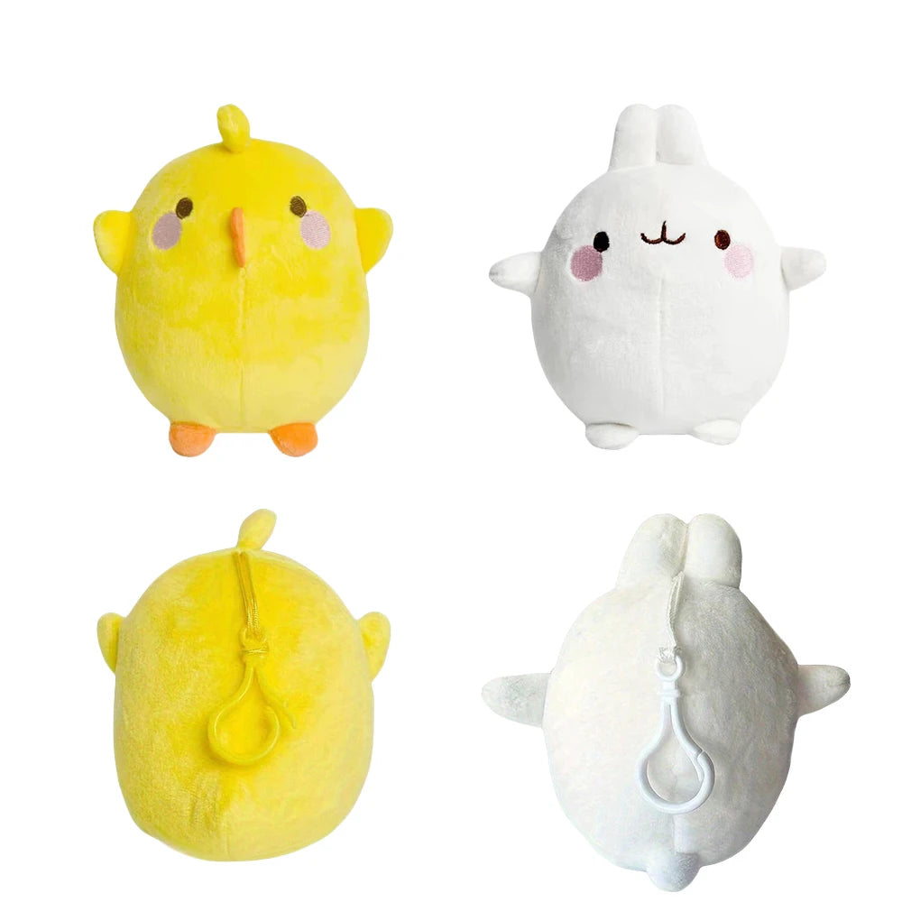 Genuine 11-14cm MOLANG Piu Piu Plush Toy Pendant Cartoon Animal Rabbit Chick Cute Keychain Stuffed Doll for Child Christmas Gift