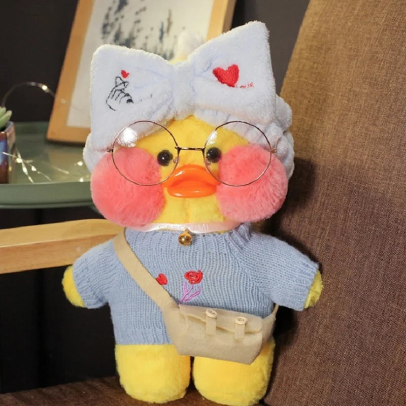 New plush Cute Lafan Duckes Cafe Duckes 30cm Doll Plush Toy Stuffed Soft Doll Kawaii Animal Pillow Birthday Gift for Kids