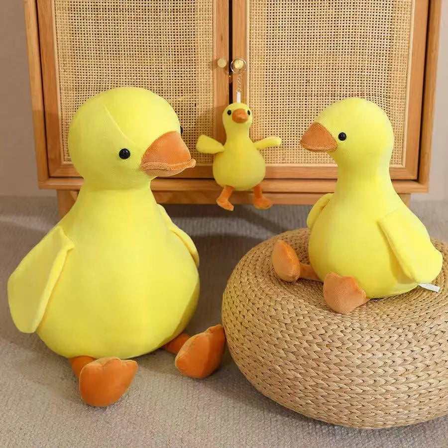16/35/50cm New Simulation Big Yellow Duck and White Goose Doll Stuffed Plush Toy Cartoon Anime Cute Children's Birthday Gift