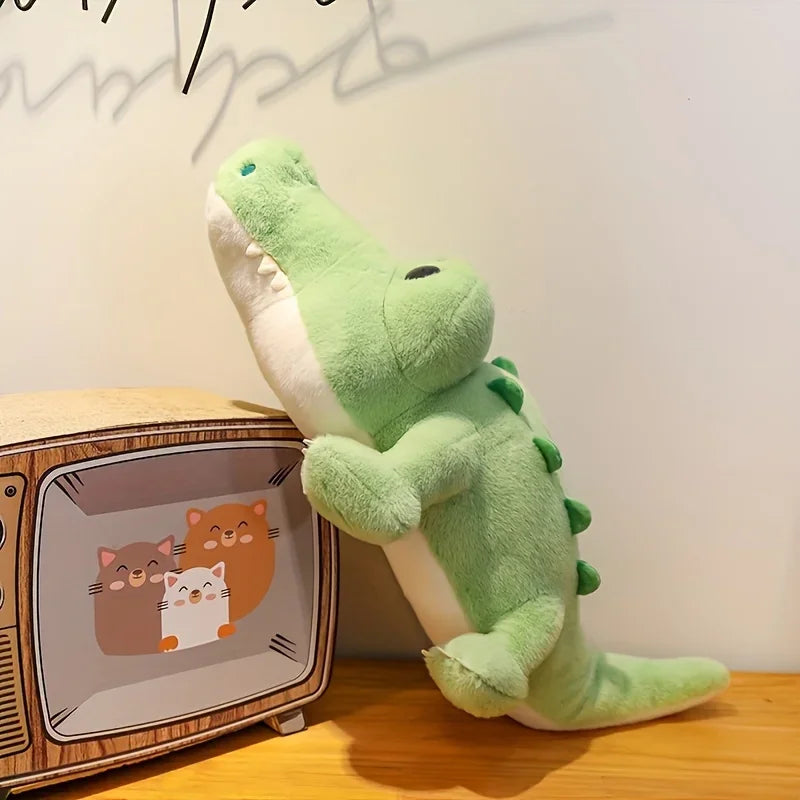 35cm Cute crocodile plush toy, cute plush with big eyes, Kawaii, the most suitable plush toy for bedroom and living room