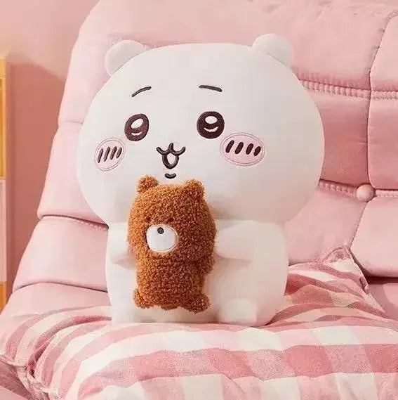 Chiikawa Series Usagi Plush Doll - 25cm/30cm/35cm/45cm Soft Cuddly Stuffed Rabbit Toy, Healing Companion with Whimsical Charm for Kids & Fans”