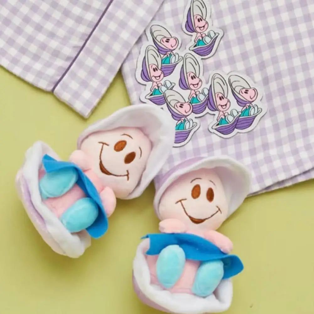 Cartoon Disney Oyster Baby lovers plush doll Children's Creative Plush Toys Room Decoration Birthday gifts for boys and girls