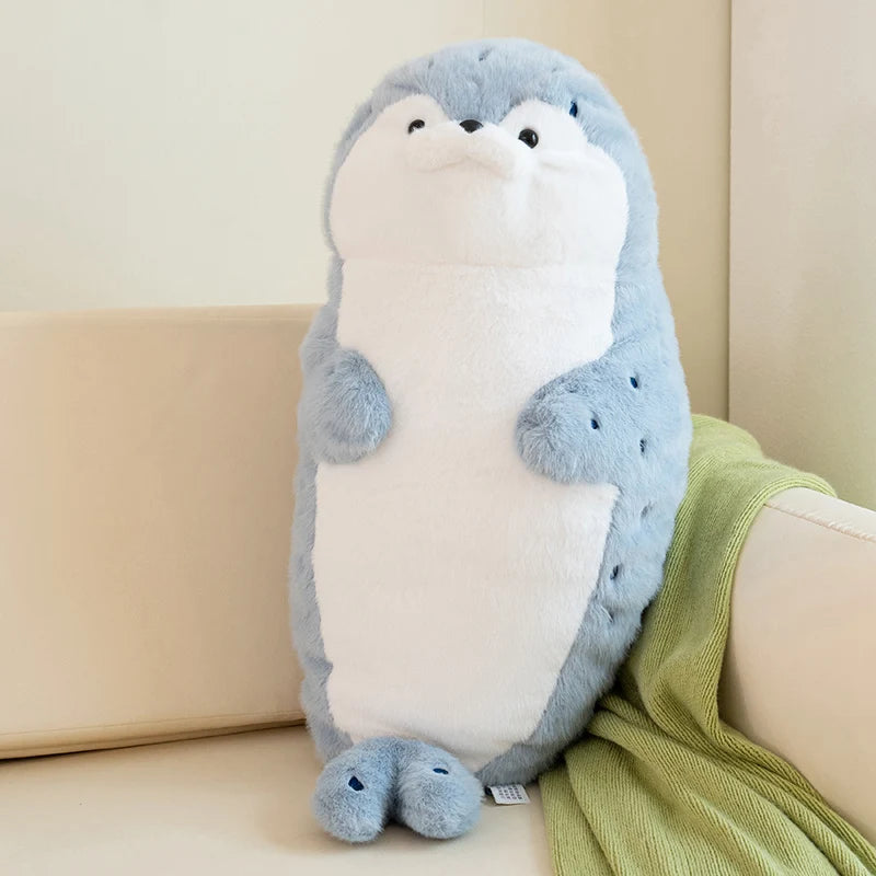 Cute Seal Plush Toy Lifelike Stuffed Marine Life Sea Otter Soft Doll Simulation Seal Pillow Cushion Kids Toys Birthday Gift