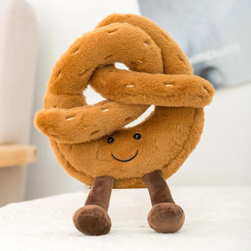 New Cartoon Egg Stuffed Toy Expression Food Bread Toast Series Breakfast Doll Fun Decoration Pillow Baby Comfort Doll Xmas Gifts