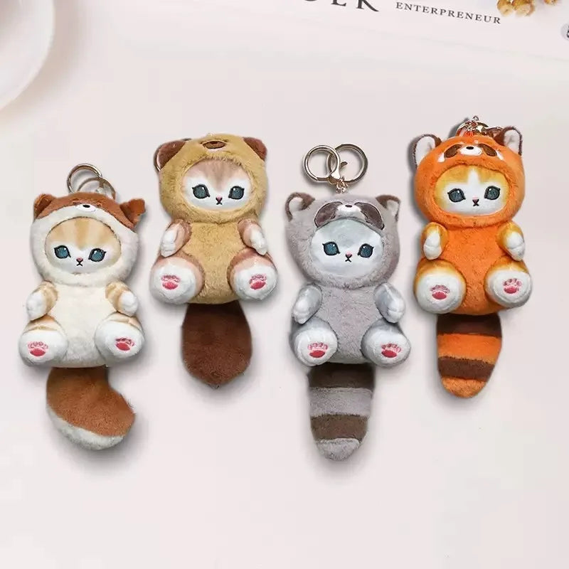 Original Mofusand Long Tailed Animals Series Plush Doll Cute Shark Cat Soft Doll Kawaii Stuffed Plushie Toy Gift For Kids
