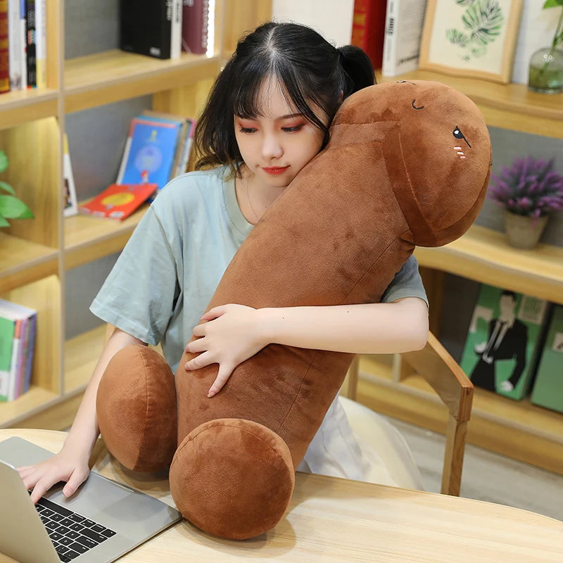 Long Lifelike Penis Plush Toy Stuffed Dick Trick Doll Real-life Penis Expressions Pillow Sexy Toy Lovers Tricky Birthday Gift