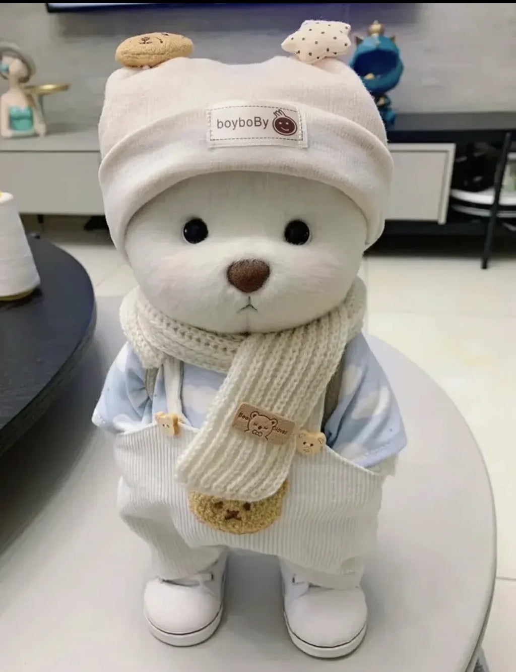 30cm Handmade Teddy Tale Bear Plush Toy Change Dress Baby Crawling Cloth Girl Hug Cuddly Plushie Doll for Girlfriend Gift