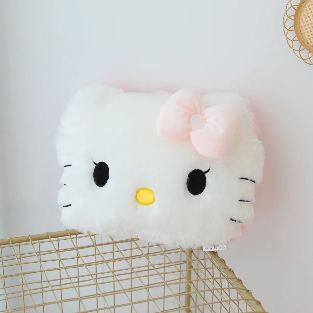 Big Size Sanrio Cuddly Hello Kitty Plush Back Cushion Hello Kitty Pillow Sofa Bed Bay Window Home Decor Pillow Hug Plushies Gift