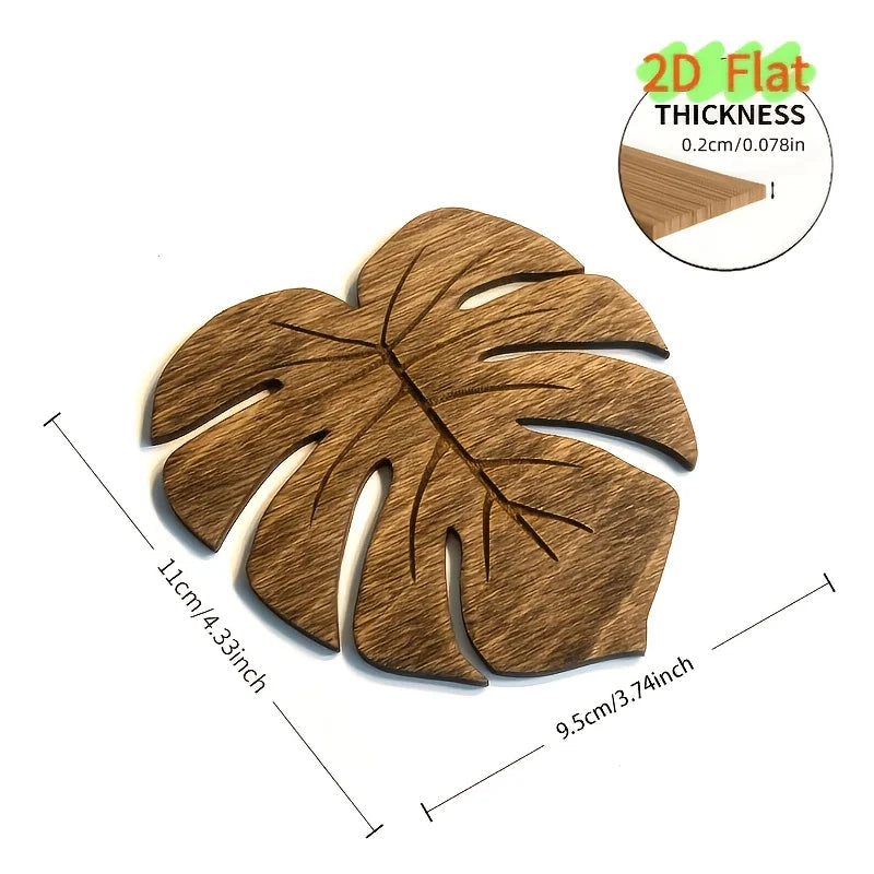 Turtle Shell Wooden Drink Coasters, Choice of 2 or 5 Cup Mats for Playful Coffee Tables and Nature-Inspired Home Decor