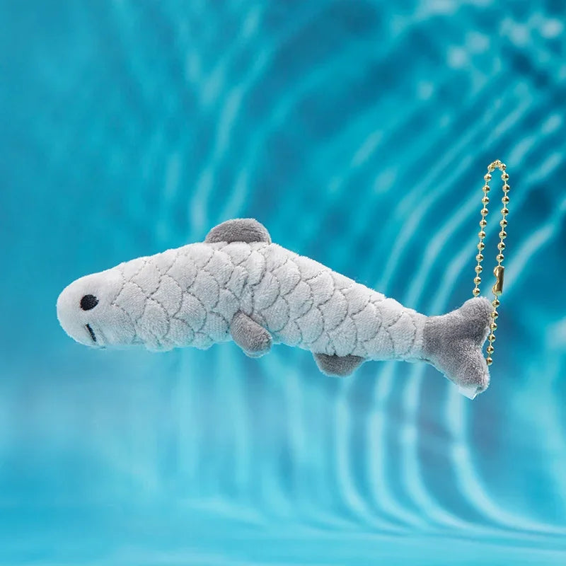 New Marine Animal Pendant Crab Lobster Devil Fish Octopus Sardine Oyster Fish Plush Doll Soft Stuffed Toys Key Ring Cartoon Gift
