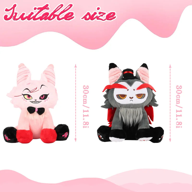 New Cat Plush Toy Soft Stuffed Anime Figure Angle Husk Doll Cute Home Decoration Throw Pillow Kids Fans Girlfriend Birthday Gift