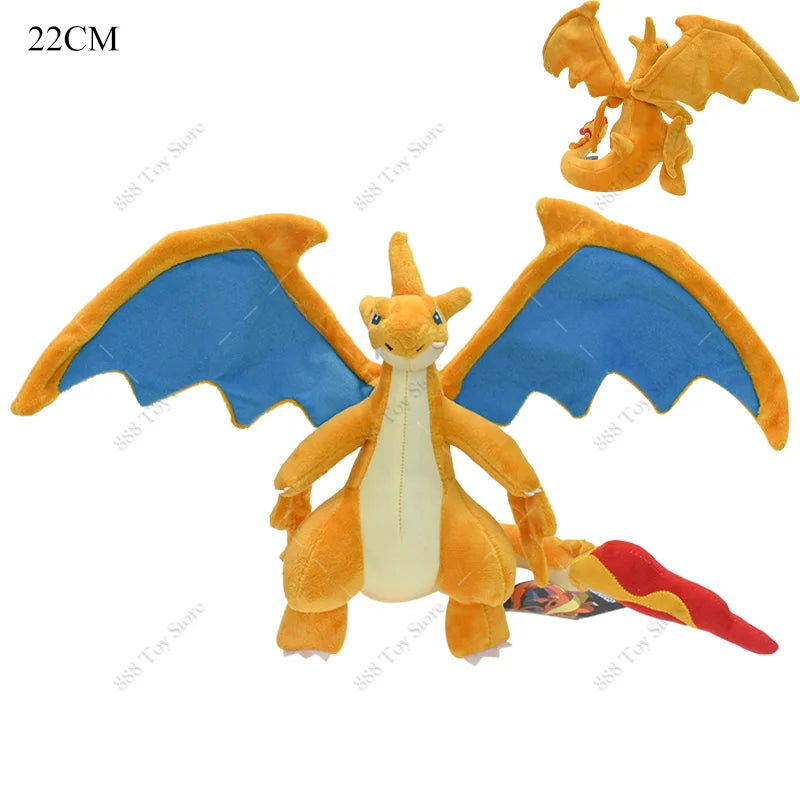 Pokemon Plush Shiny Gyarados Charizard Mega Rayquaza Hisuian Zorua Ho-Oh Lucario Butterfree Anime Stuffed Peluche Kids Xmas Gift