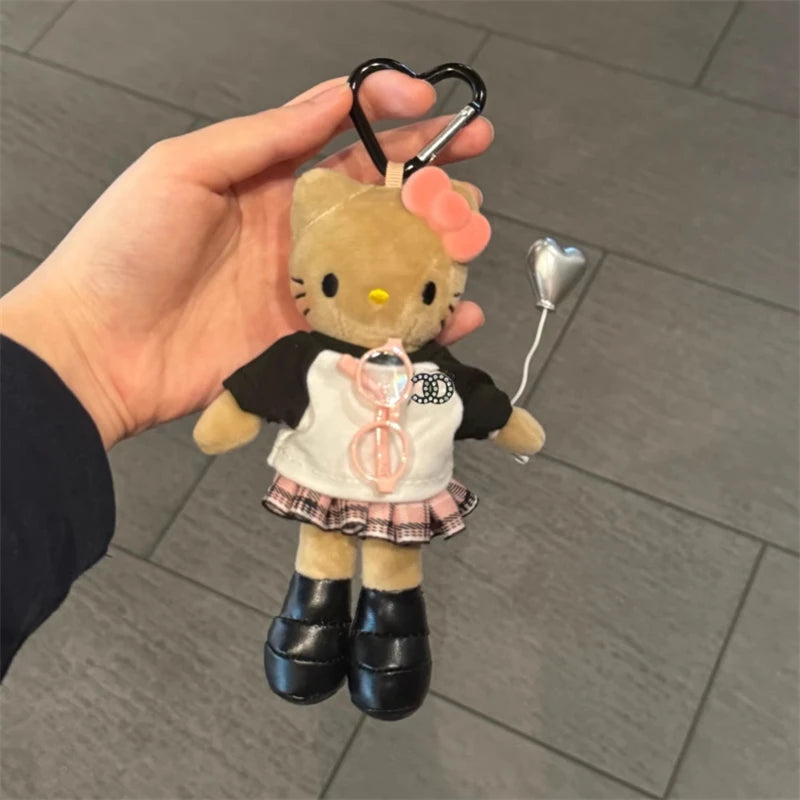 Sanrio Hobby Long Legs Hello Kitty Cartoon Translated Mixed Style Series Plush Doll Pendant Bags and Dresses Birthday Gift