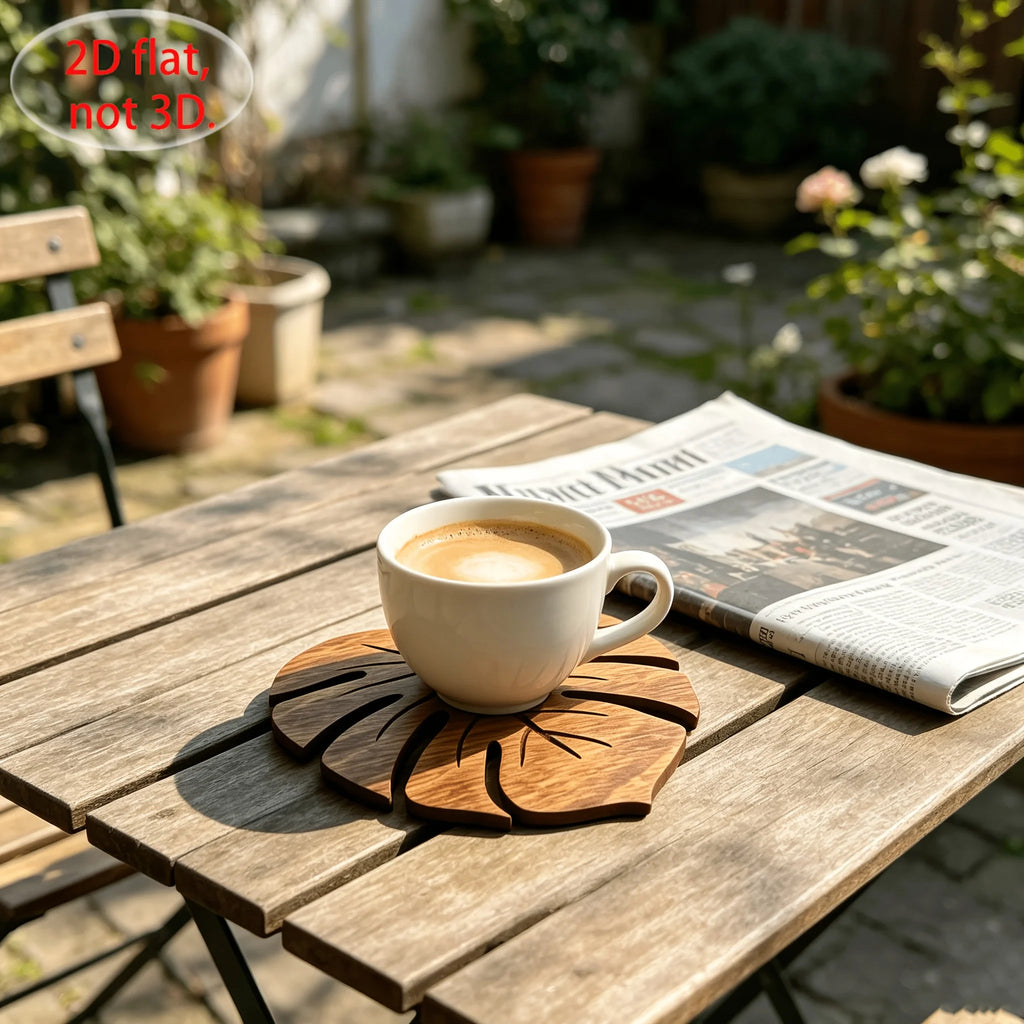 Turtle Shell Wooden Drink Coasters, Choice of 2 or 5 Cup Mats for Playful Coffee Tables and Nature-Inspired Home Decor