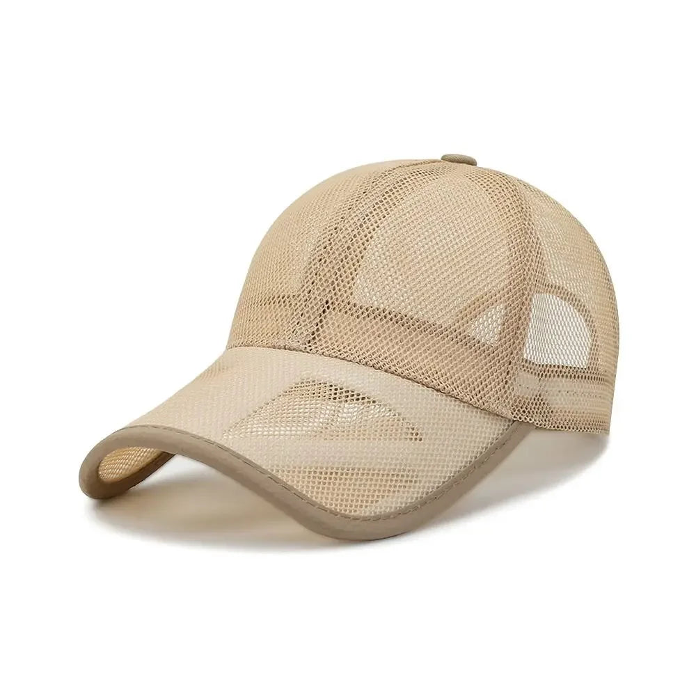 Ultra-Breathable Full Mesh Sun Protection Baseball Cap for Men and Women