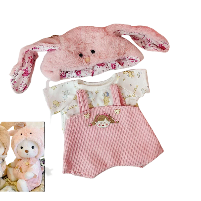 30cm Handmade Teddy Tale Bear Plush Toy Change Dress Baby Crawling Cloth Girl Hug Cuddly Plushie Doll for Girlfriend Gift
