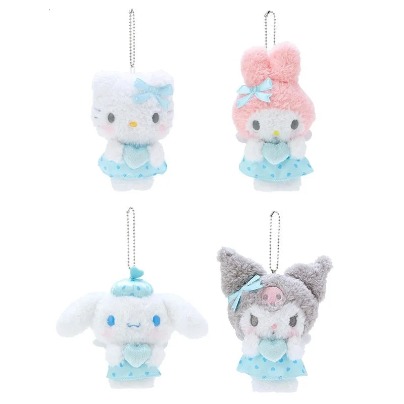 Sanrio Hello Kitty Cinnamoroll Dream Angel Series Plush Toy Pendant Keychain Decoration Kawaii Kuromi Melody Stuffed Doll Gift