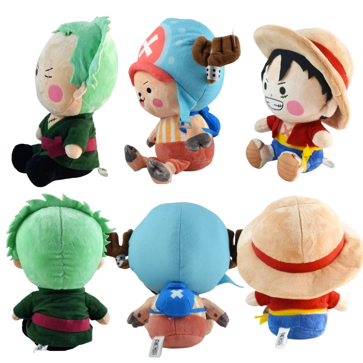 Genuine ONE PIECE Plush Toys Cartoon Character Luffy Chopper Solon Q Version Anime Cute Stuffed Dolls Birthday Present For Child
