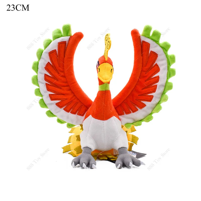 Pokemon Plush Shiny Gyarados Charizard Mega Rayquaza Hisuian Zorua Ho-Oh Lucario Butterfree Anime Stuffed Peluche Kids Xmas Gift