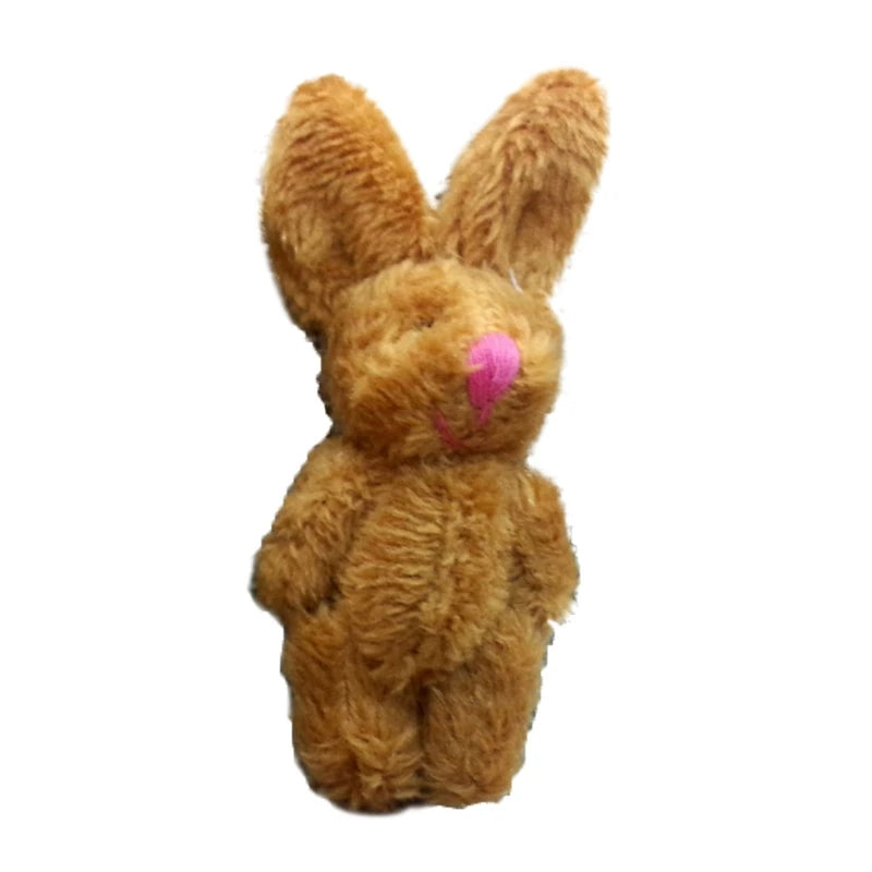 5Pcs/1Pc 6cm Mini Soft Plush Bunny Joint Rabbit for Doll Decoration for House Plush Mini Toy Stuffed Bunny for Doll Bunny Figure
